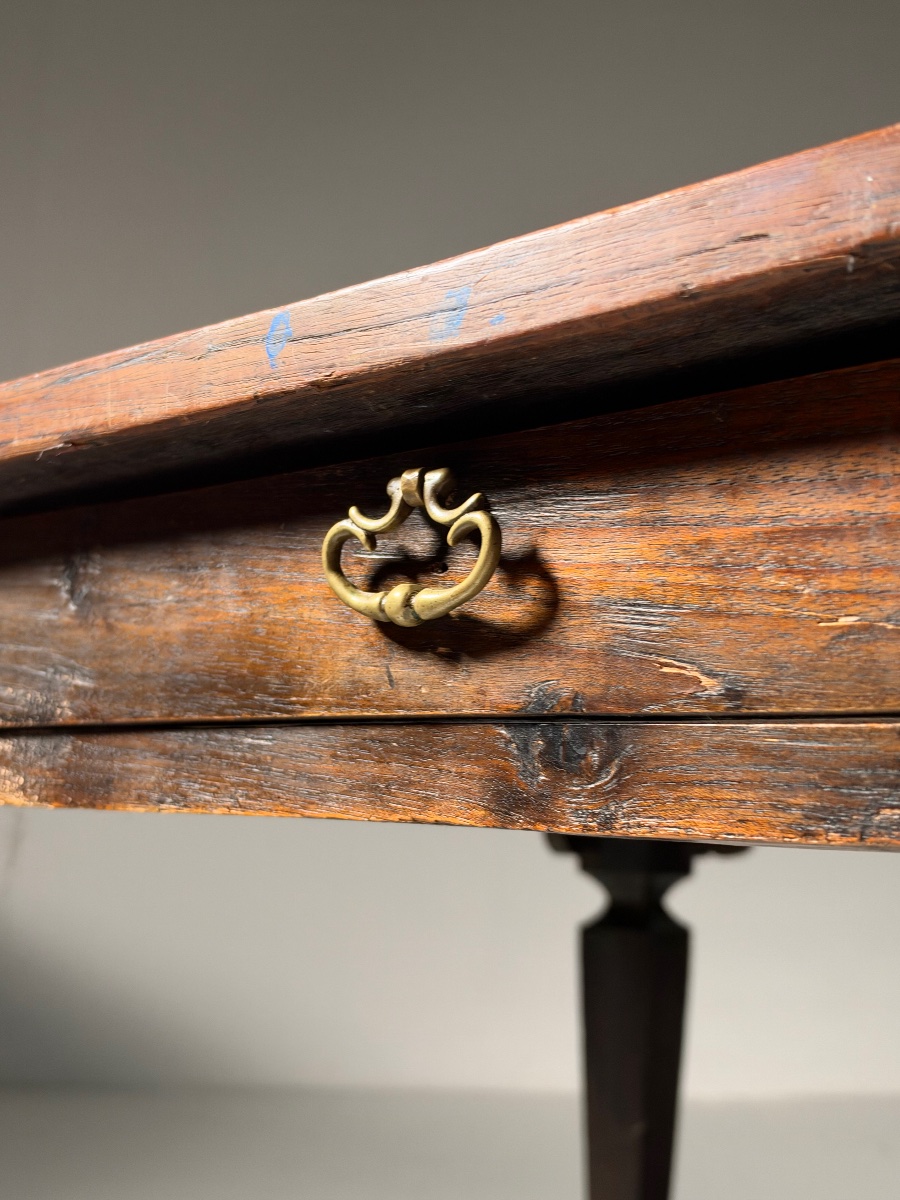 Rustic Dining Table, Mid-20th Century-photo-3