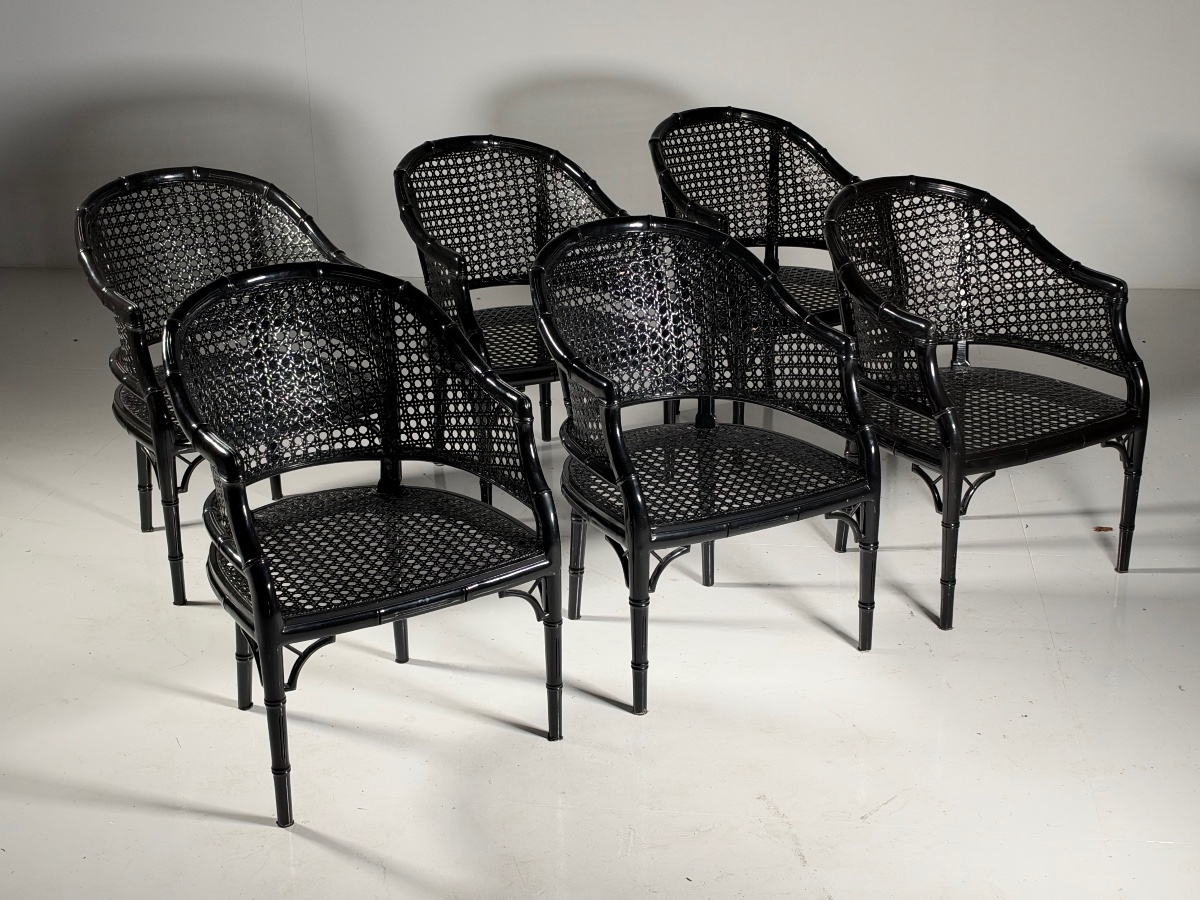 Chaises de salle à manger Faux Bamboo  (6) 1980-photo-6