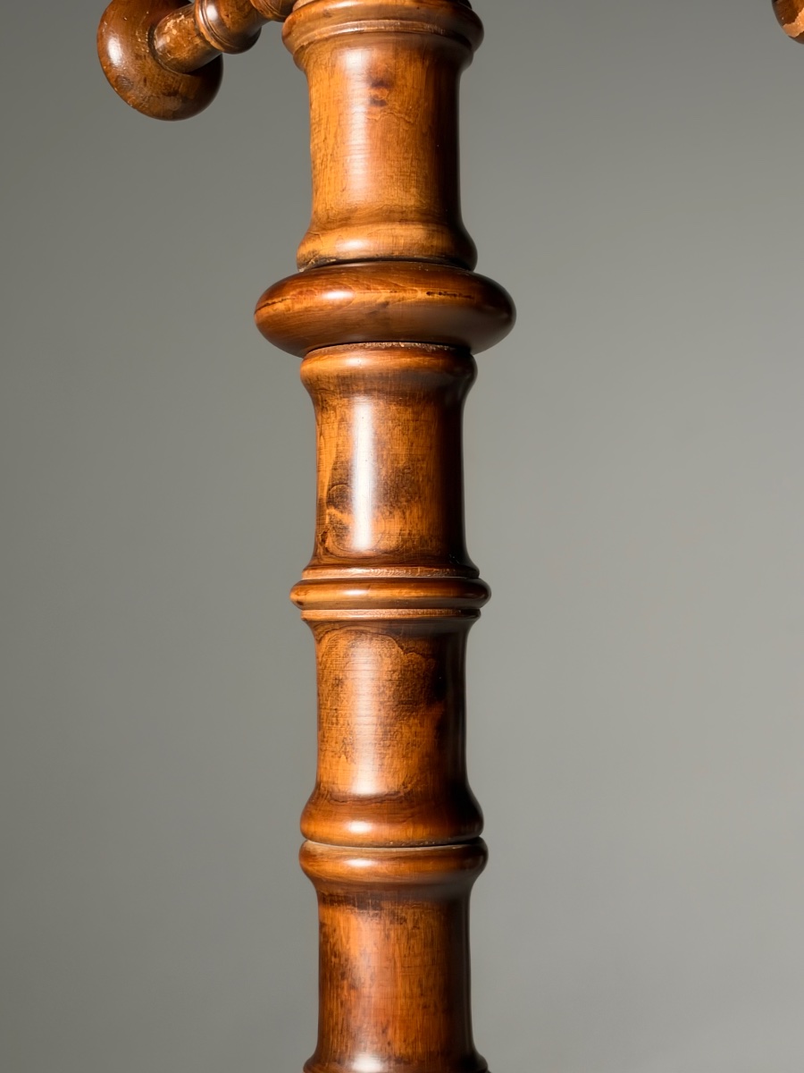 Vintage Faux Bamboo Coat Rack-photo-2