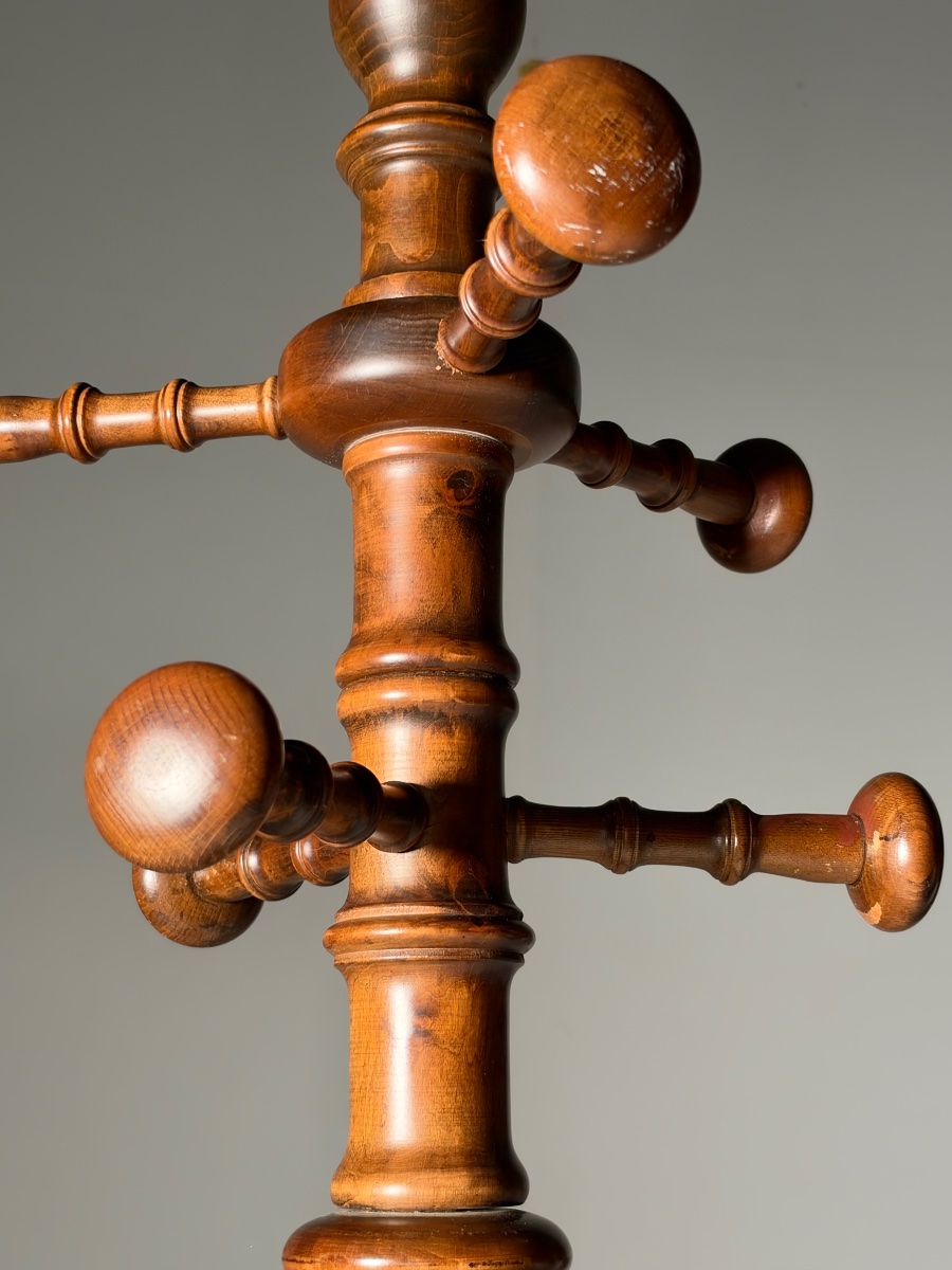 Vintage Faux Bamboo Coat Rack-photo-7
