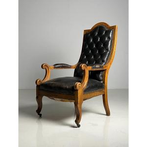 French Hooded Armchair
