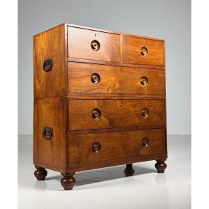 Commode de campagne Anglais 19ème siècle