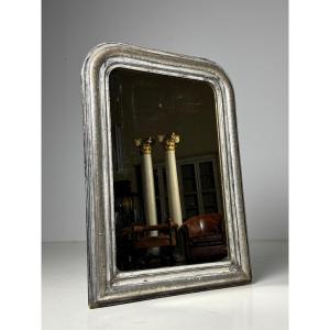 French Gilt Silver Mirror 