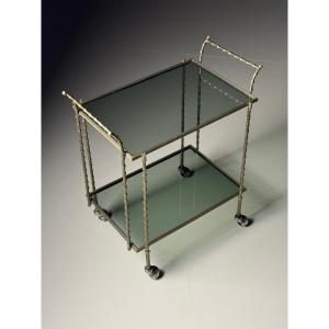 Mid-century Faux Bamboo Barcart