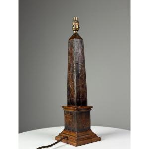 Classic Leather Lamp Base