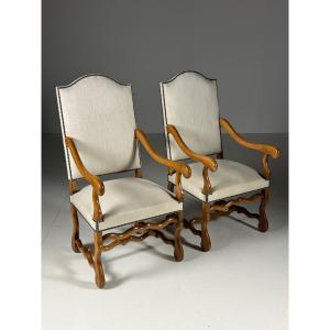 2 fauteuils Os de Mouton
