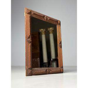 Miroir Tramp Art