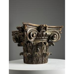 18th Century French Capital Oak