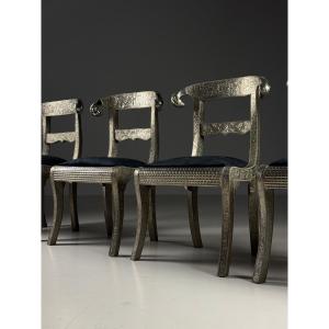 4 Indian Dowry Chairs