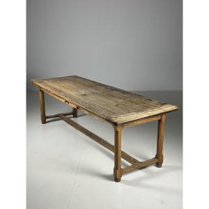 French Monastery Table In Oak, 250cm