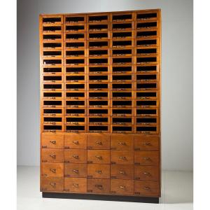 Vintage Apothecary Supply Cabinet