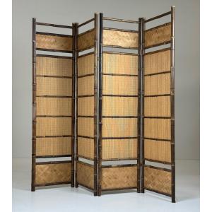 Paravent Faux Bamboo vintage
