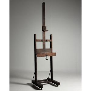 19th-century Oak Painter's Easel