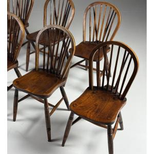 Lot de 4 chaises Windsor