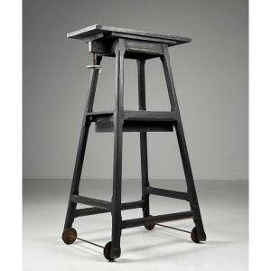 Colonne standard pour sculpture, noire