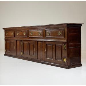 English Sideboard, Circa 1720, In Oak