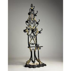 19th-century Cast-iron Coat Rack