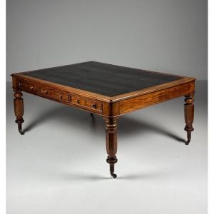 Bureau anglais acajou, XIXe siècle