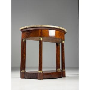 Table d'appoint Empire en forme de croissant, vers 1900