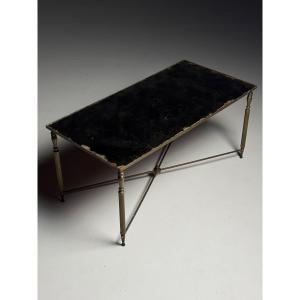 Table basse des années 60 avec miroir
