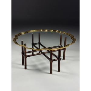 Table basse en verre des années 70