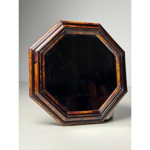 Turtle Octagonal Shaped Mirror, Circa 1800
