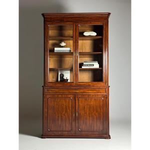 Bibliothèque en acajou du XIXe siècle