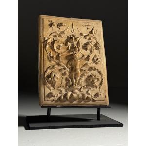 Small 19th-century Plaster Panel