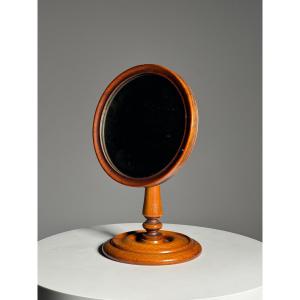 Miroir de maquillage anglais du XIXe siècle
