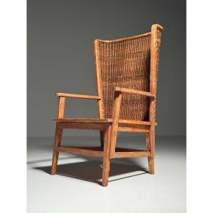 English Wicker Chair, Circa 1900