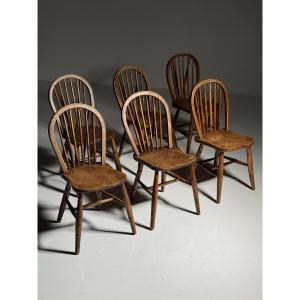 Lot de 6 chaises Windsor anglaises