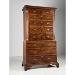 Commode Anglaise à Tiroirs 19ème Siècle