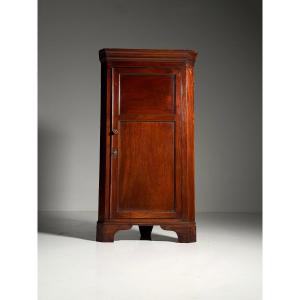 Small 19th-century English Corner Cabinet Made Of Mahogany
