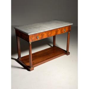 19th-century Empire-style Mahogany Trumeau