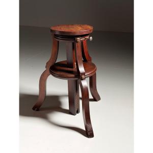 Mahogany Wood Sculpture Base