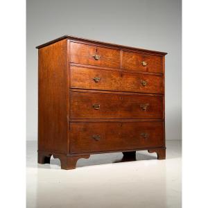 Commode anglaise en chêne, XIXe siècle