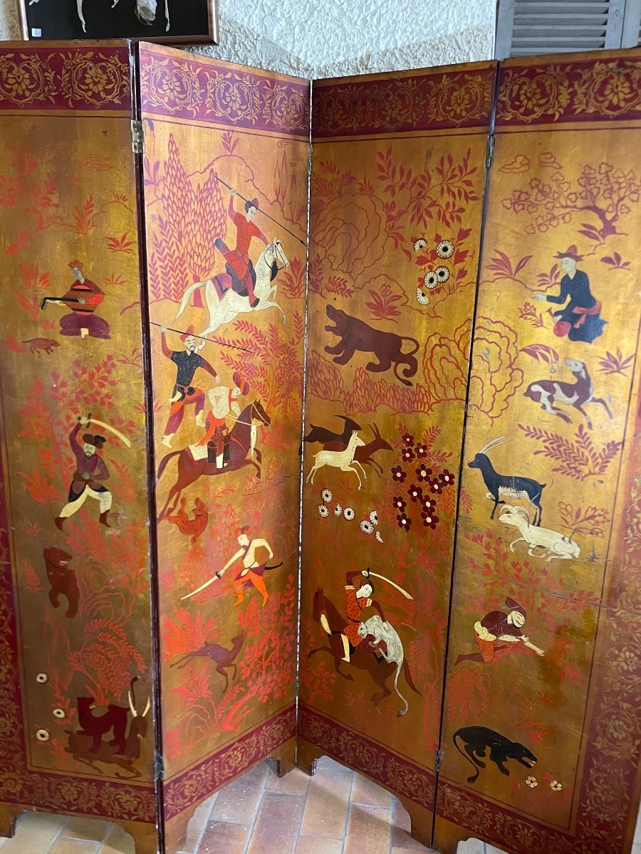 Painted Asian Screen-photo-3