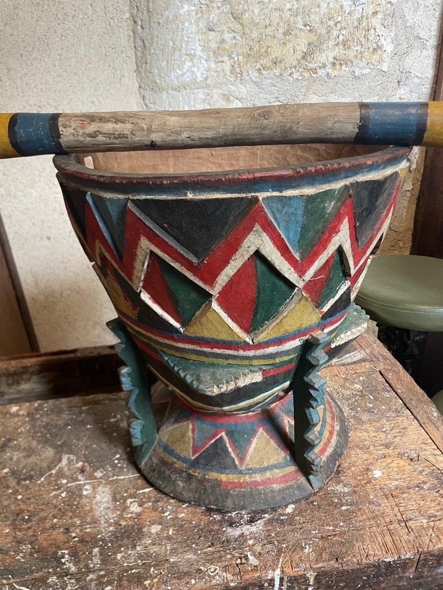 Mortier Bois Polychromie 