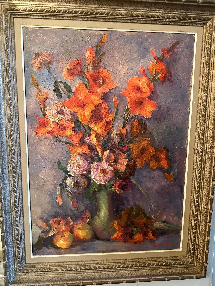 Huile Sur Toile ( Composition Florale)