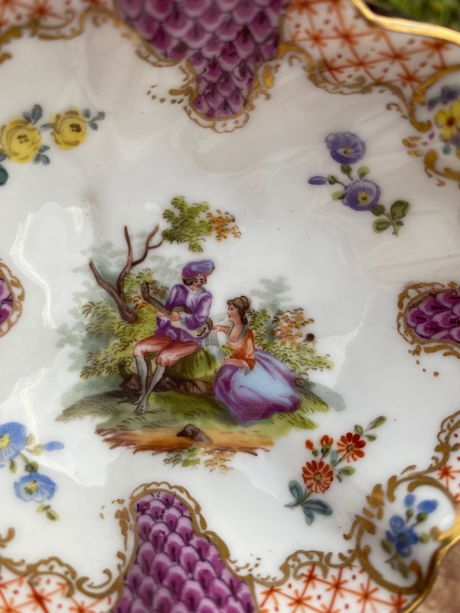 Meissen German Porcelain Empty Pocket Auguste Rex -photo-3