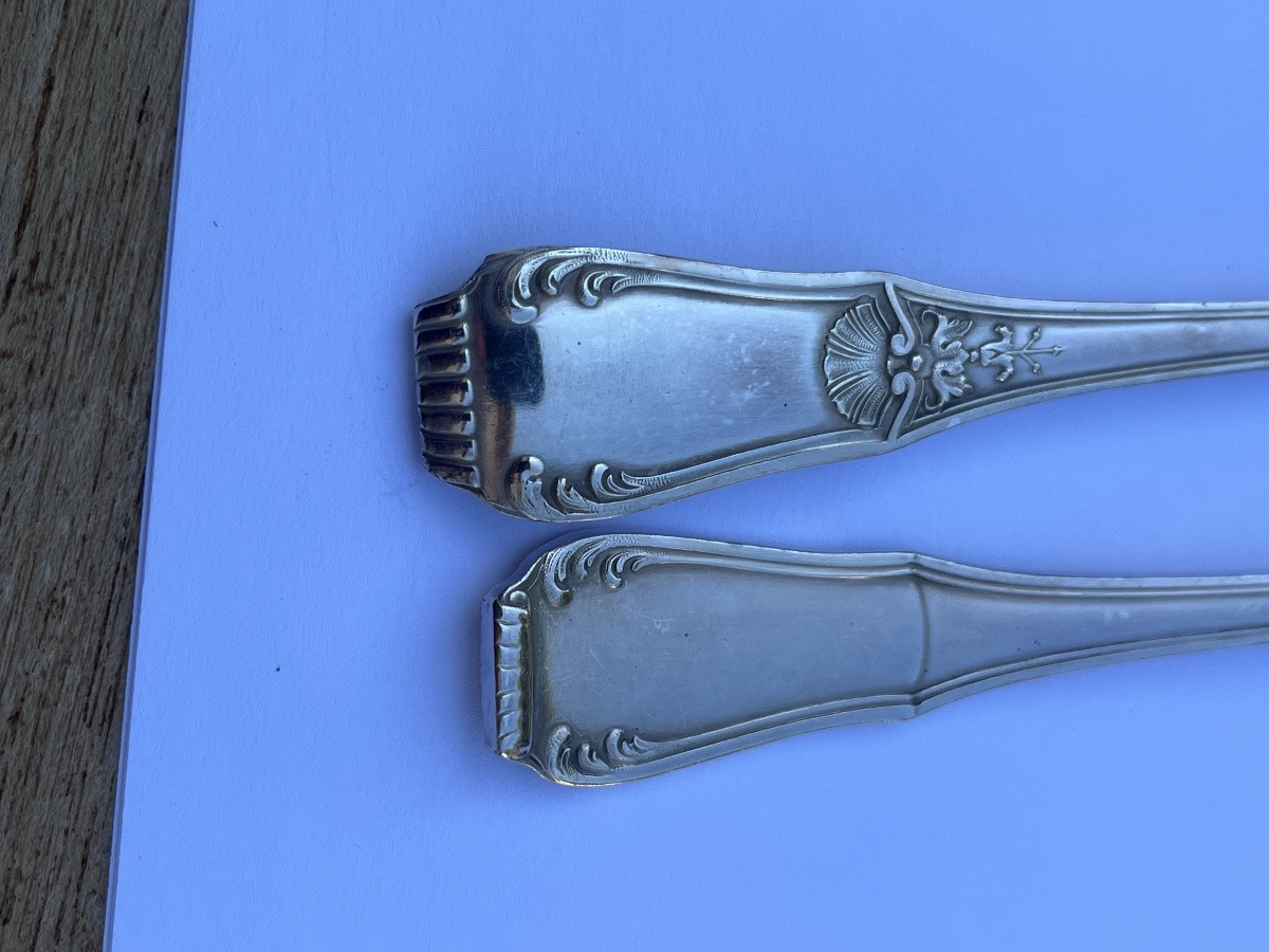 Boulenger Neoclassical Fish Service In Silver Metal -photo-4