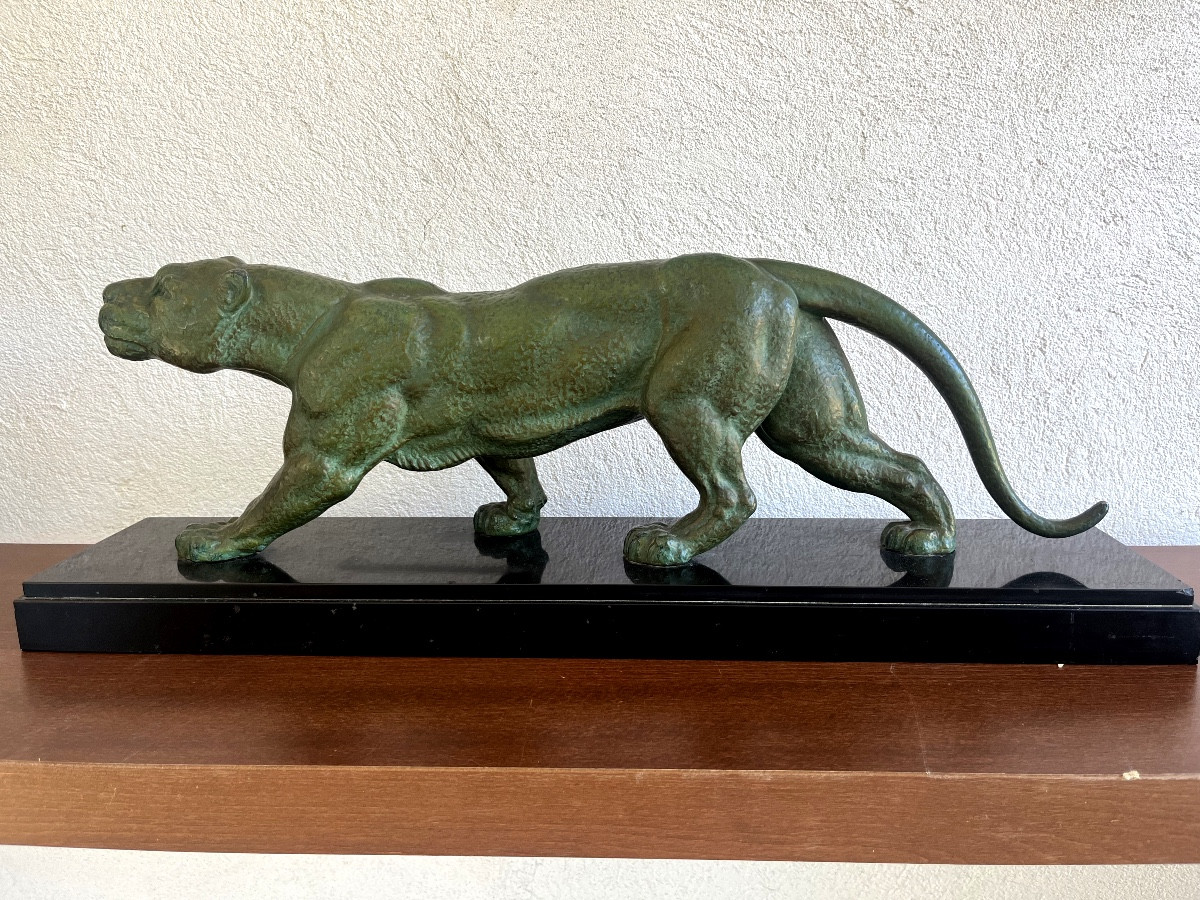 chiparus sculpture panthère art déco 