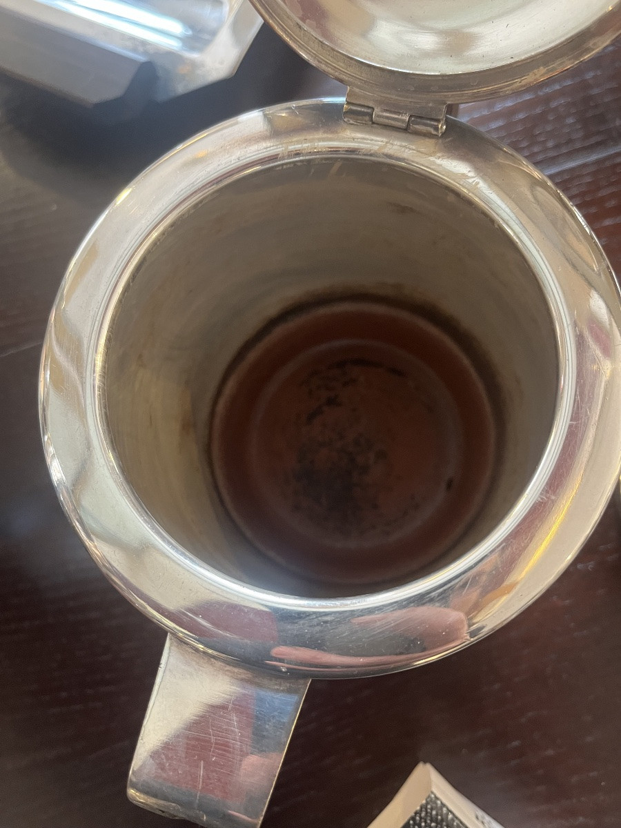 Art Deco Tea Set Coffee Silver Metal-photo-1