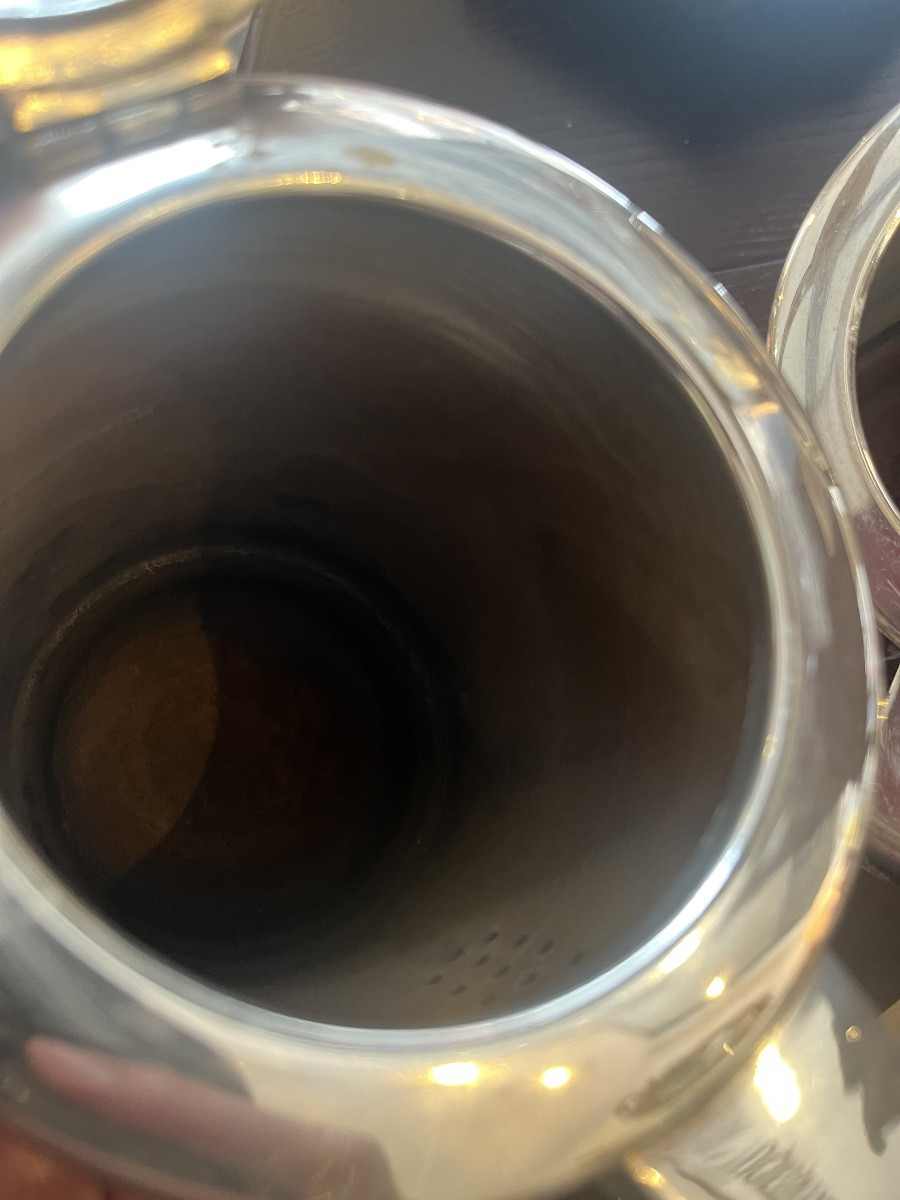 Art Deco Tea Set Coffee Silver Metal-photo-2