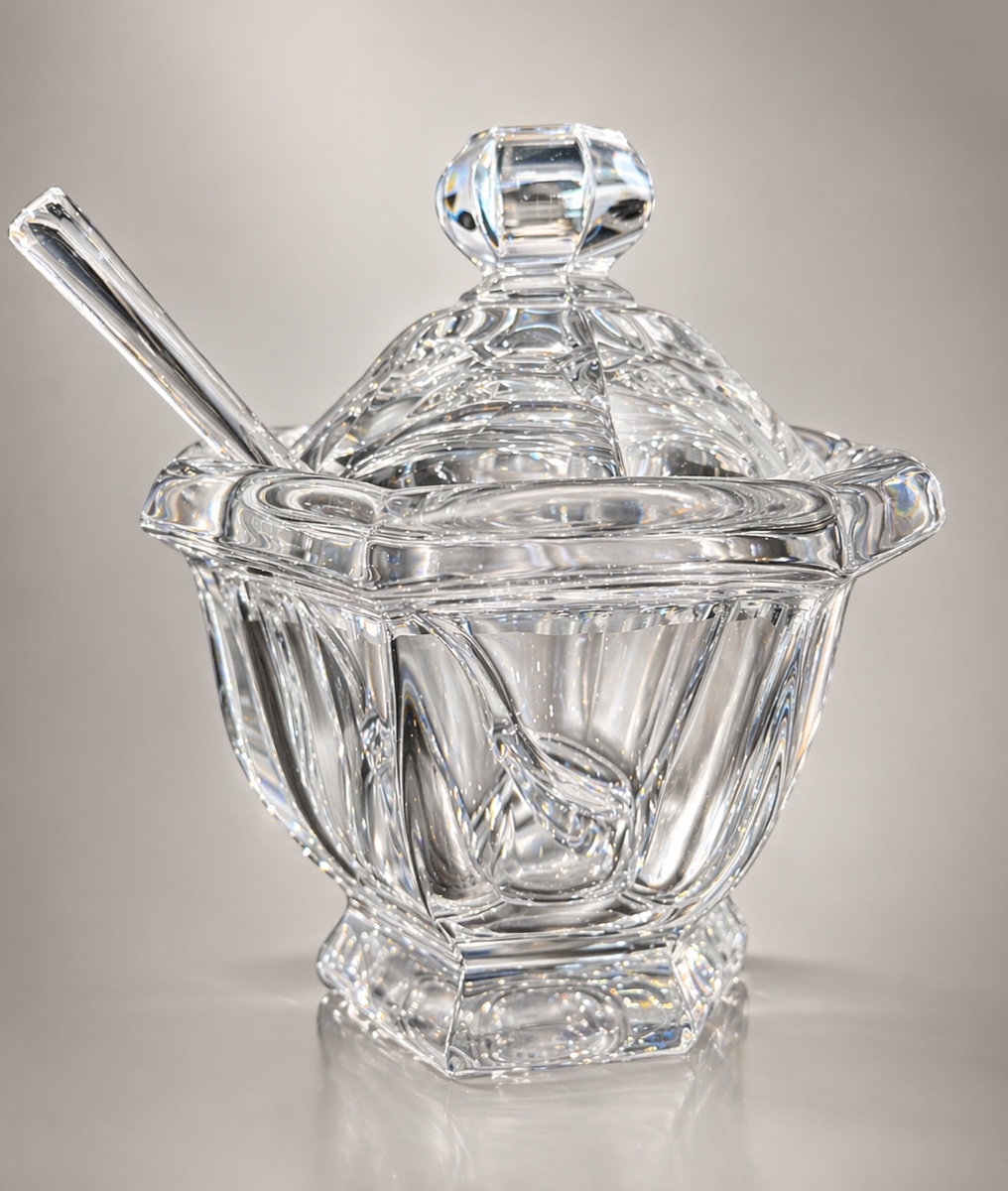 Baccarat, rare, confiturier, Missouri, Cristal, moutardier  géant
