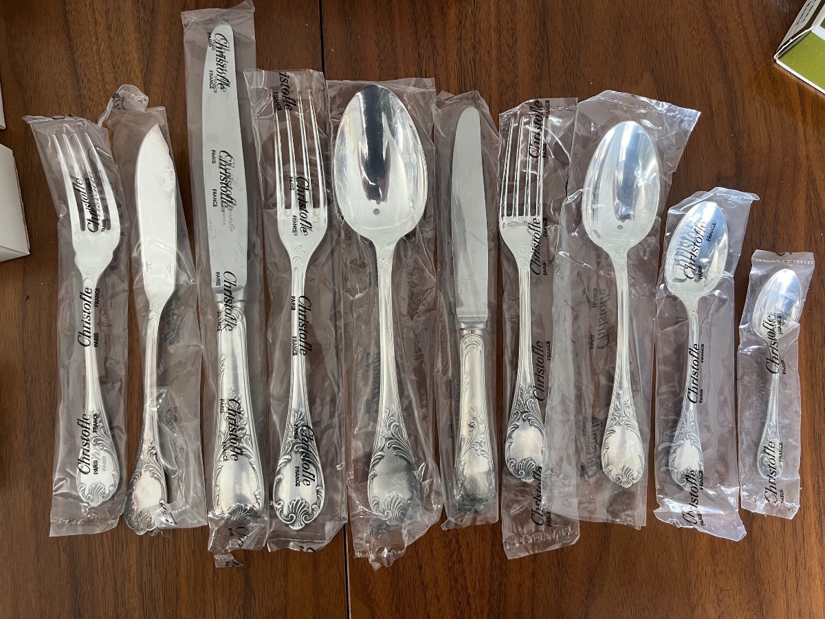 Christofle Marly Cutlery Set, Blister-packed, 120 Pieces -photo-3