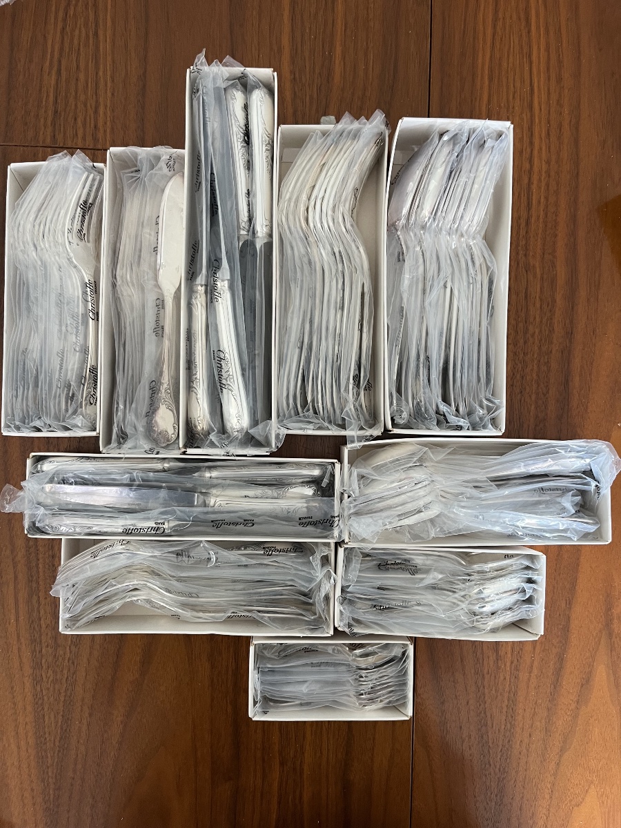 Christofle Marly Cutlery Set, Blister-packed, 120 Pieces 