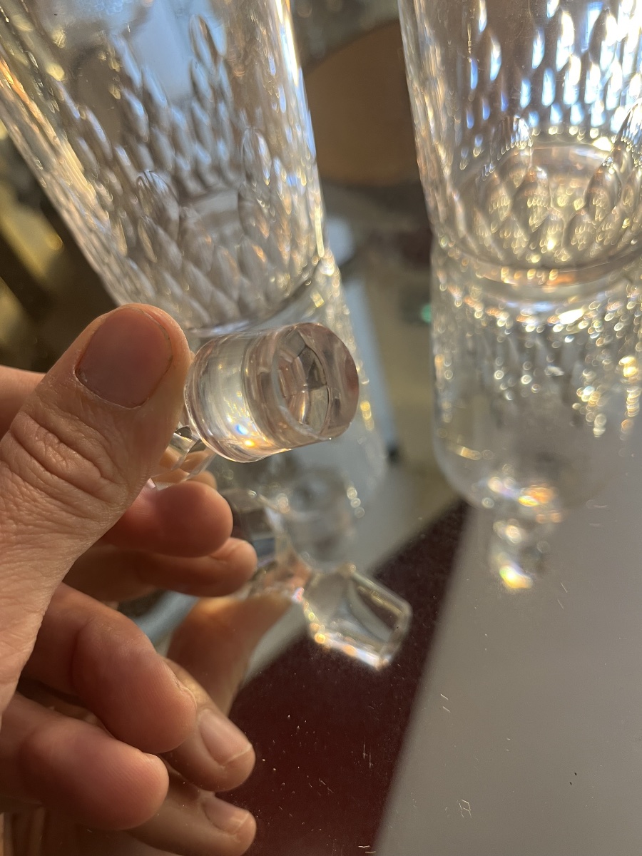 Baccarat Richelieu Crystal Liqueur Decanters (set Of Two) -photo-2