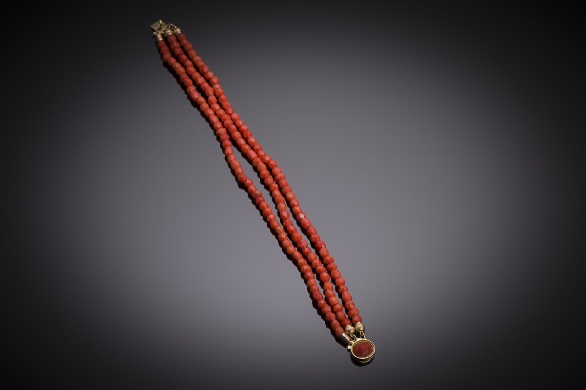Early 19th Century French Coral Bracelet