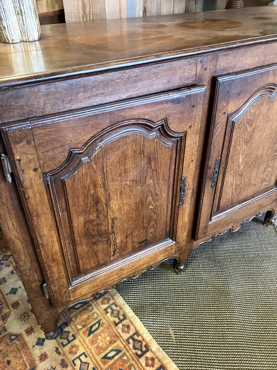 Louis XV Sideboard In Oak Wood - 18th Century -photo-4